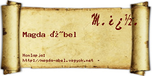 Magda Ábel névjegykártya