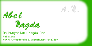 abel magda business card